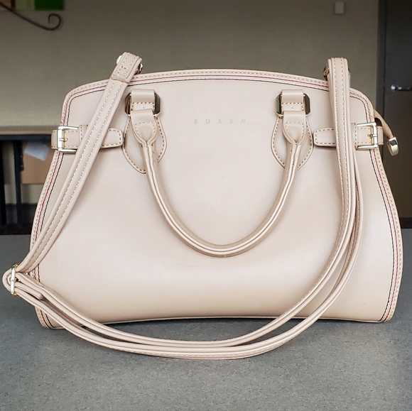 Susen Leather Bag (Beige) - Picture 1 of 4